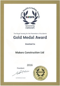 Rospa Gold Medal Award 2016
