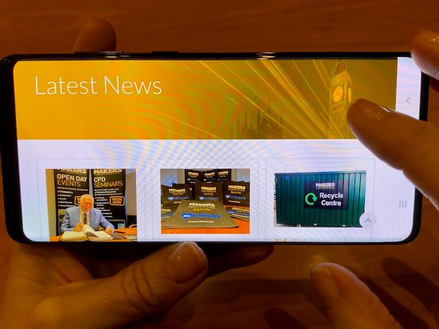 Makers mobile website