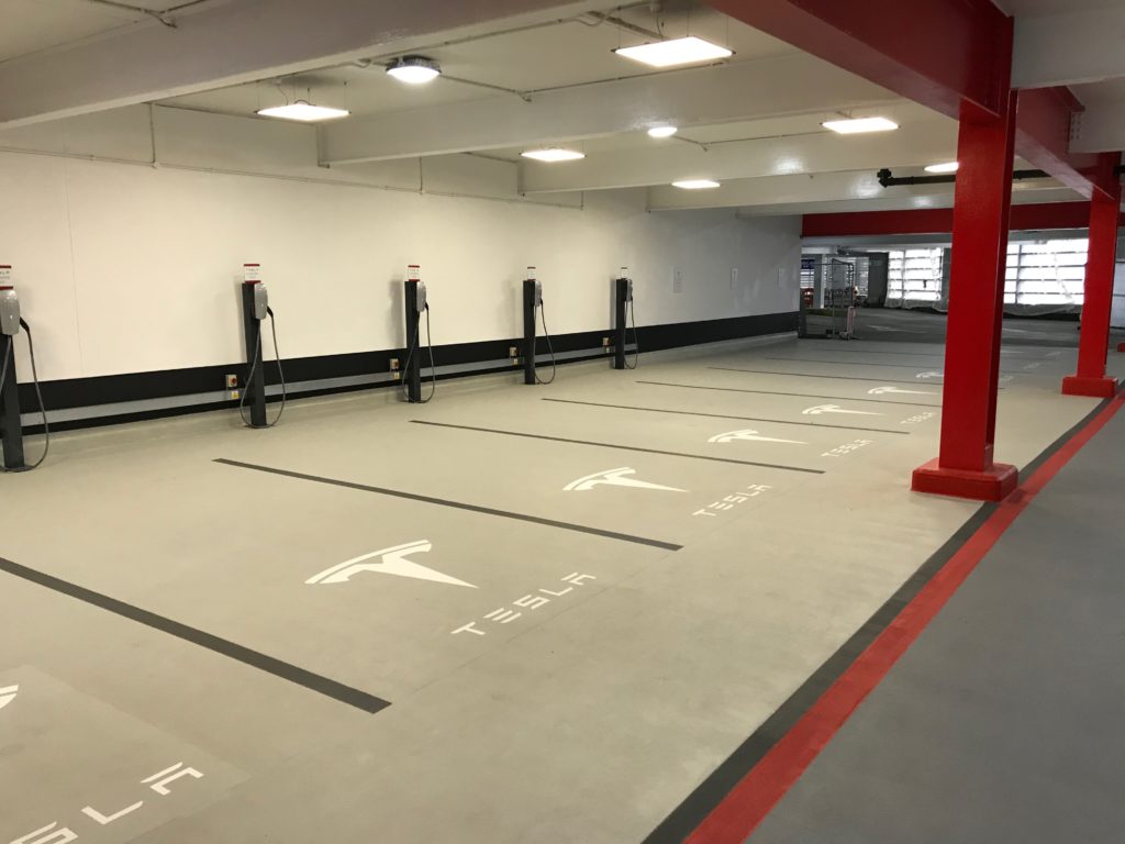 Tesla EV Bays