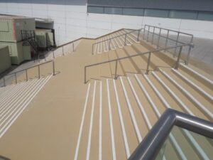 Amphitheatre steps of Orbital Shopping Centre