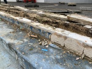Deterioration of steps