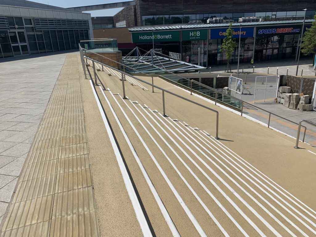 ASDA Haydon Swindon Refurbishment and waterproofing of Podium Steps