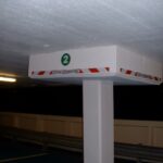 Frog Lane Multi Storey Car Park Lichfield - refurbished columns