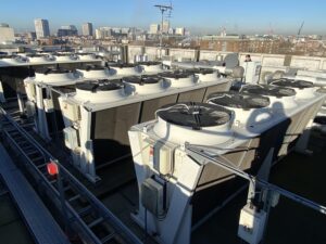 roof and plant on top of 40 Portman Square London