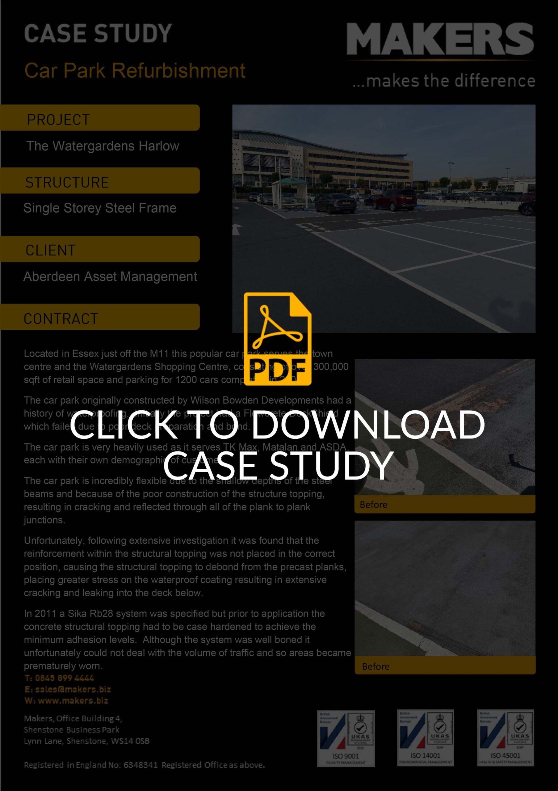 Case Study of The Watergardens Harlow Car Park