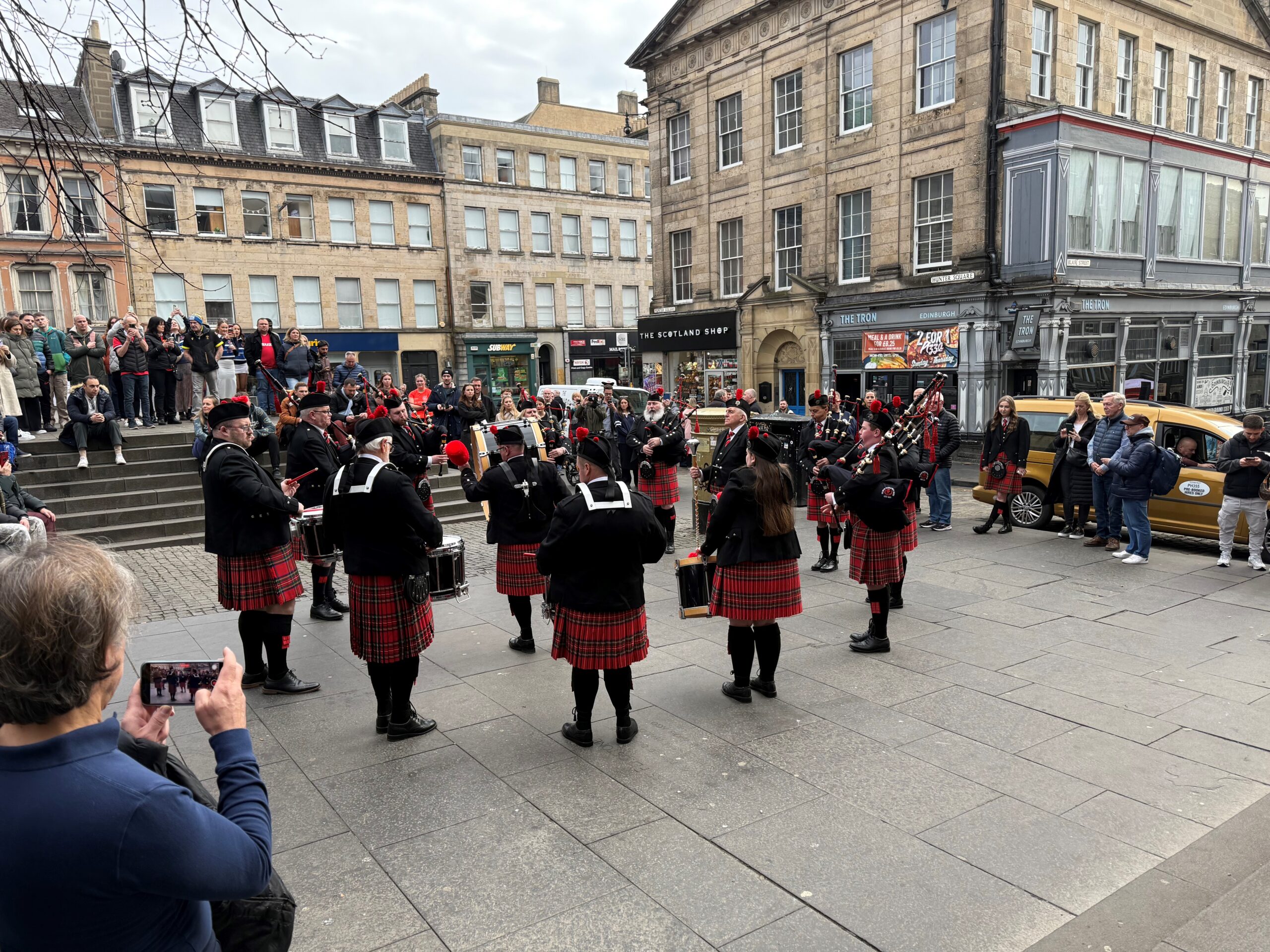 Pipe Band In Edinburgh