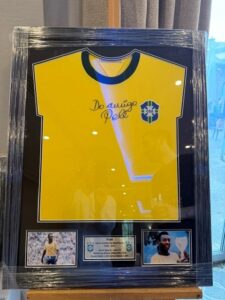 Pele signed shirt
