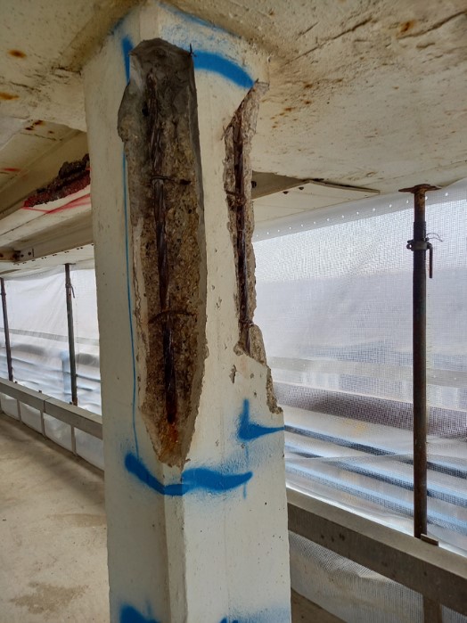 Buckingham Road Column Repairs