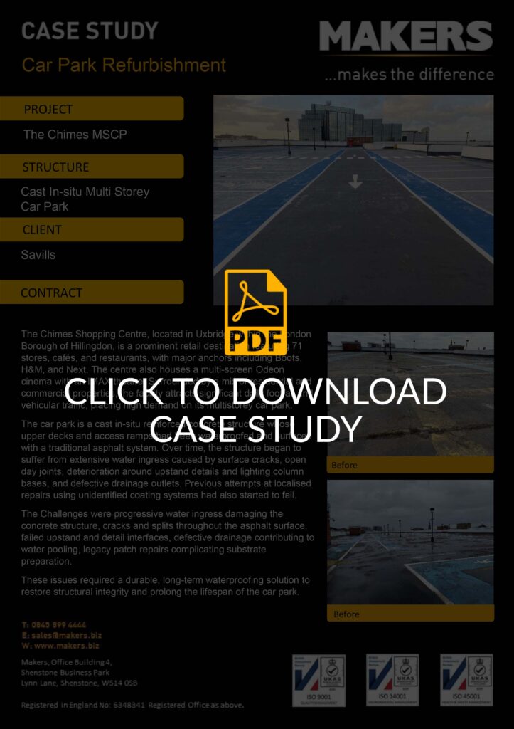 The Chimes Shopping Centre Top Deck Refurbishment