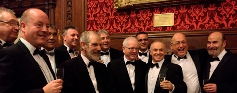 Makers Team at the Houses of Parliament celebrating Tony hosting the CRA's 25th Anniversary